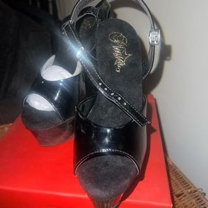 Pleasers black heels